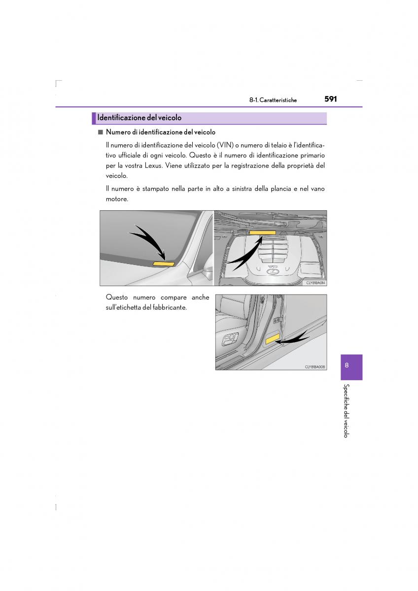 Lexus LS460 IV 4 manuale del proprietario / page 591