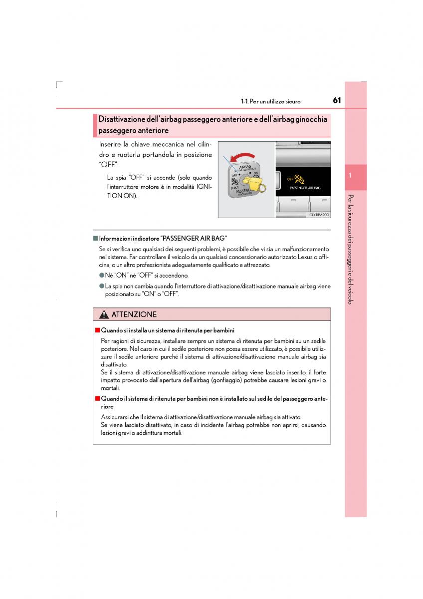 Lexus LS460 IV 4 manuale del proprietario / page 61