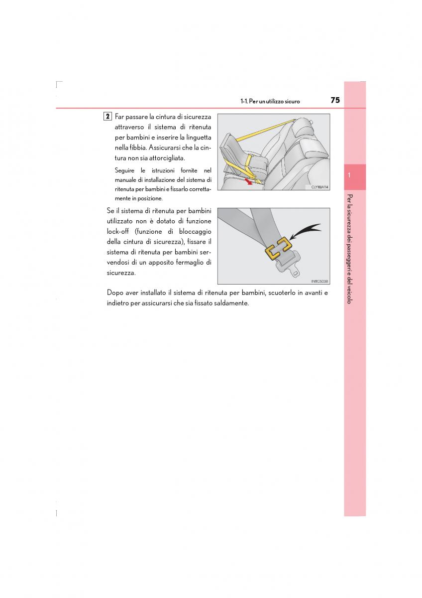 Lexus LS460 IV 4 manuale del proprietario / page 75