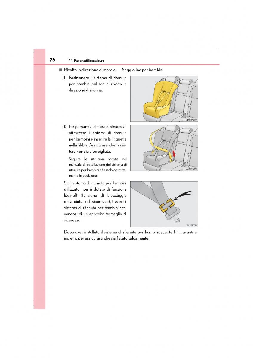 Lexus LS460 IV 4 manuale del proprietario / page 76