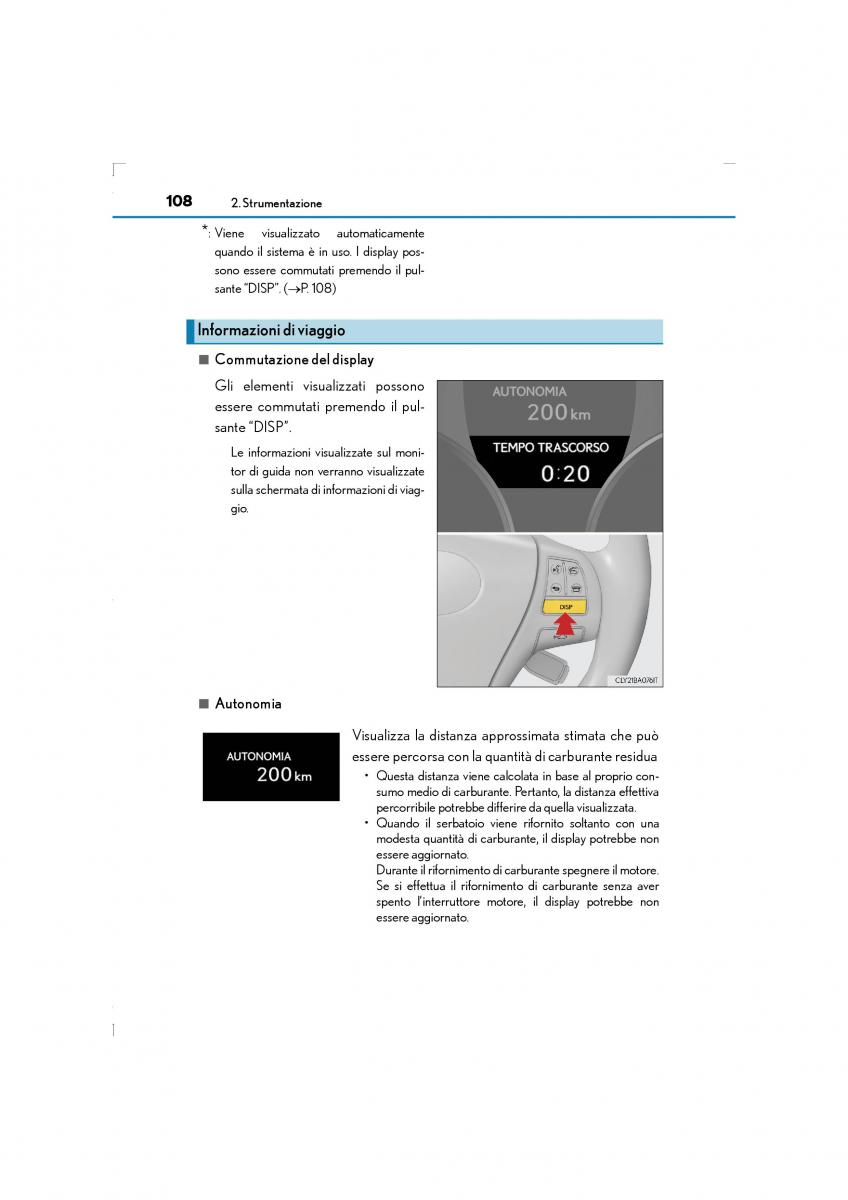 Lexus LS460 IV 4 manuale del proprietario / page 108