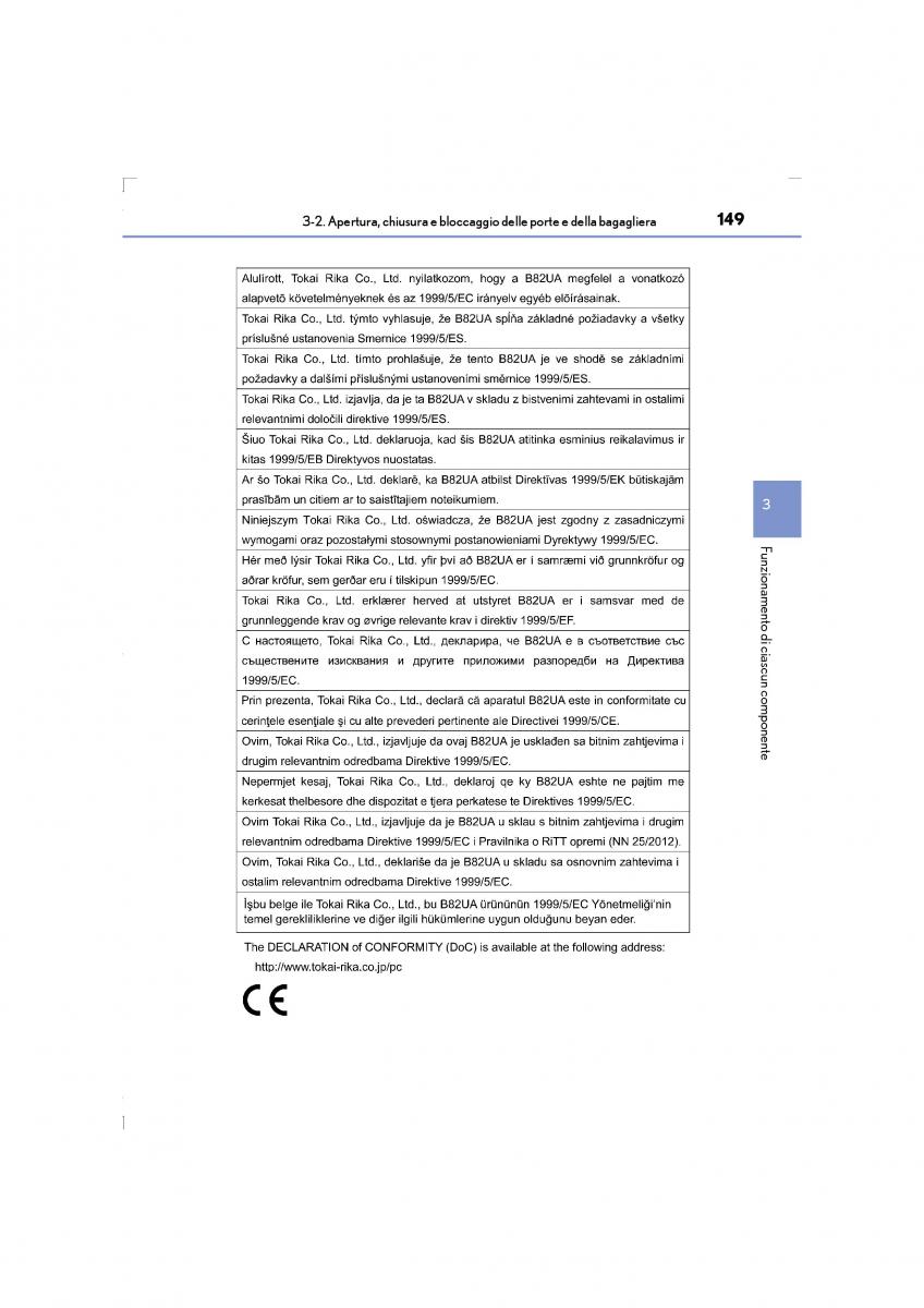 Lexus LS460 IV 4 manuale del proprietario / page 149