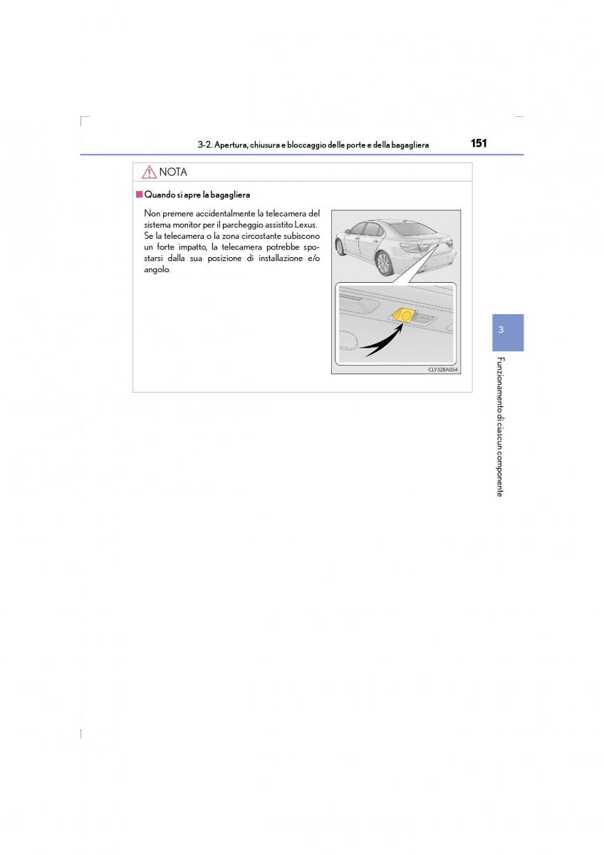 Lexus LS460 IV 4 manuale del proprietario / page 151