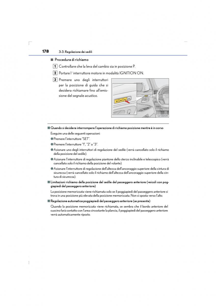 Lexus LS460 IV 4 manuale del proprietario / page 178