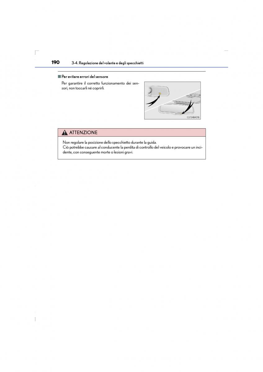 Lexus LS460 IV 4 manuale del proprietario / page 190