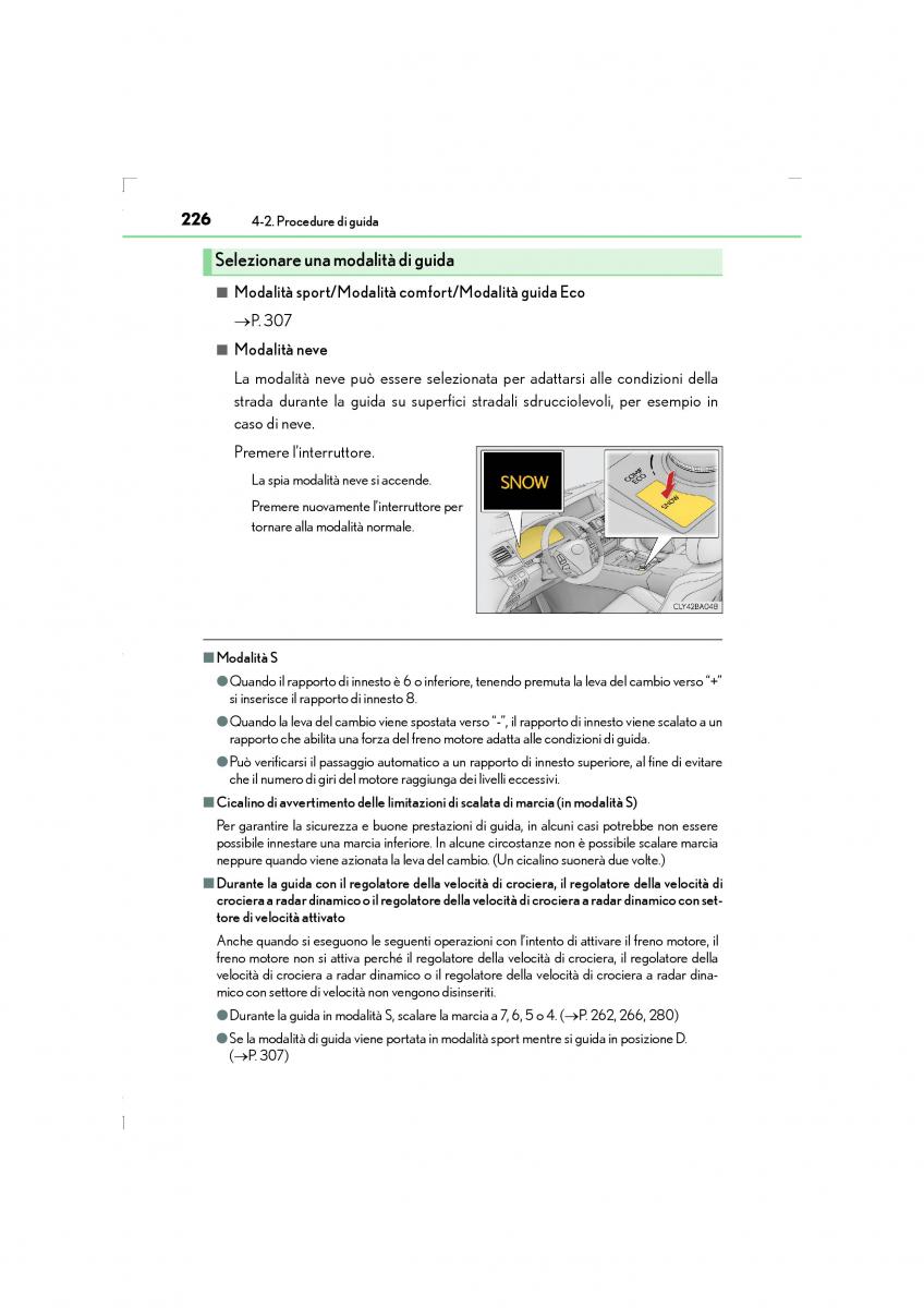 Lexus LS460 IV 4 manuale del proprietario / page 226