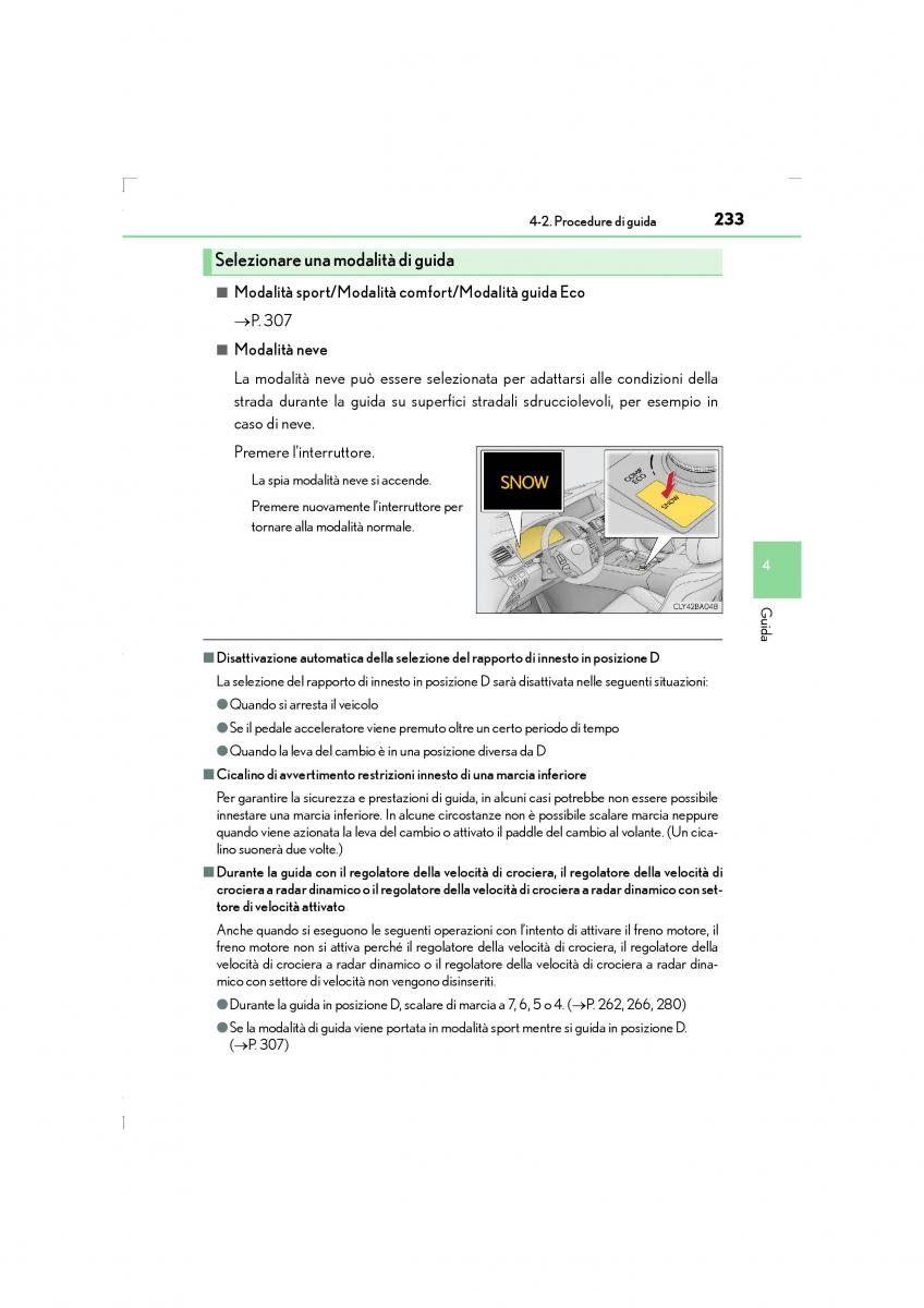 Lexus LS460 IV 4 manuale del proprietario / page 233