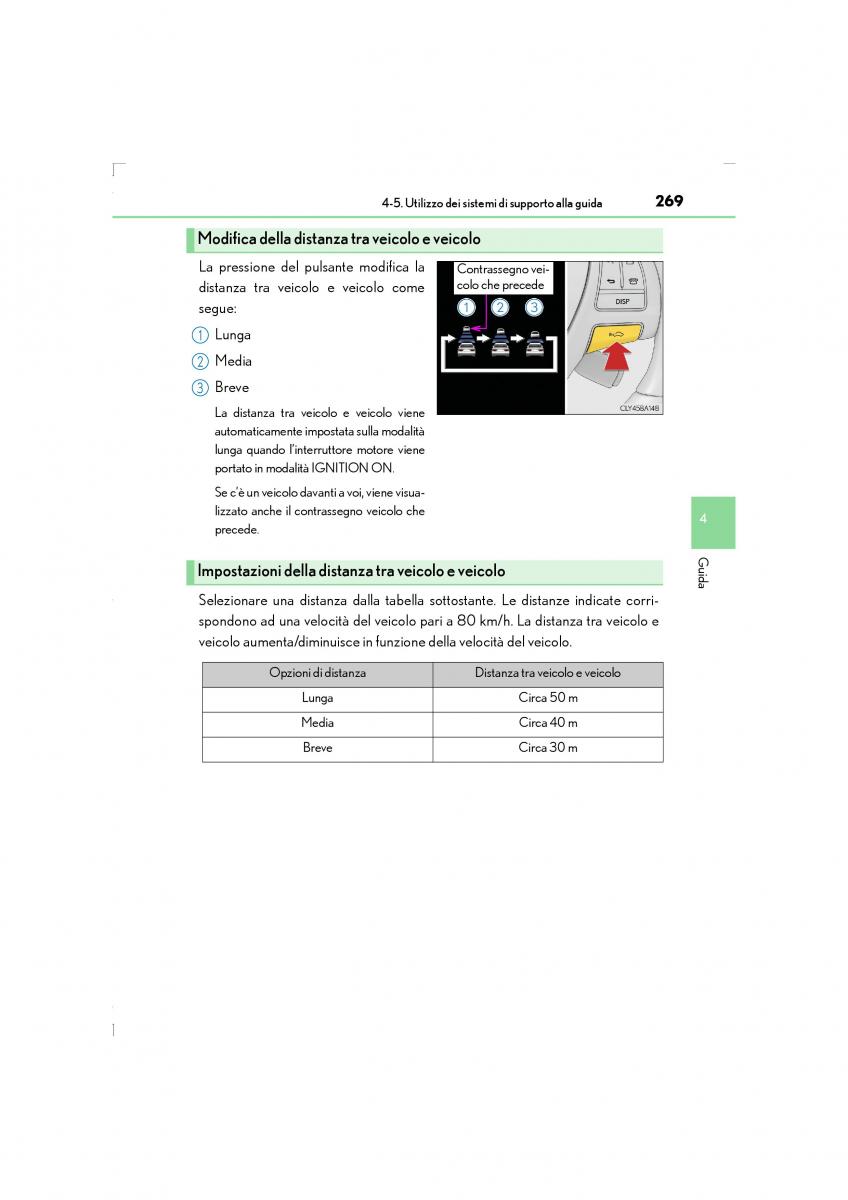 Lexus LS460 IV 4 manuale del proprietario / page 269