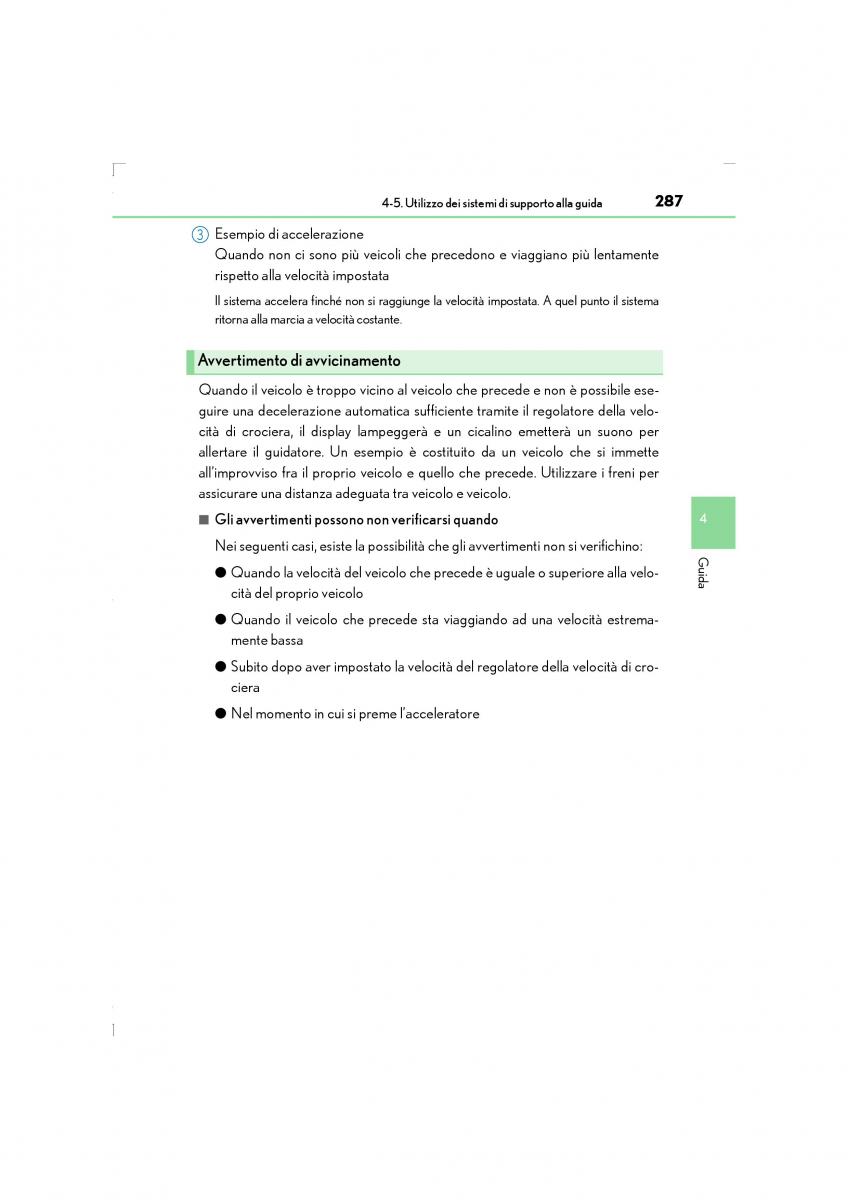 Lexus LS460 IV 4 manuale del proprietario / page 287