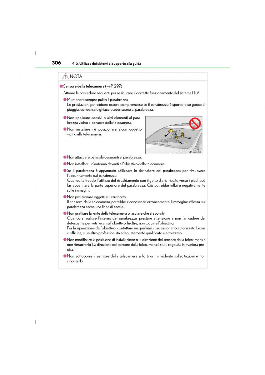 Lexus LS460 IV 4 manuale del proprietario / page 306