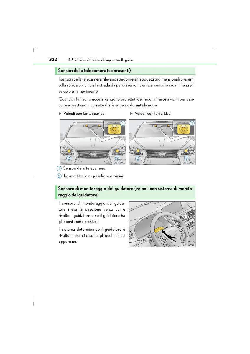 Lexus LS460 IV 4 manuale del proprietario / page 322