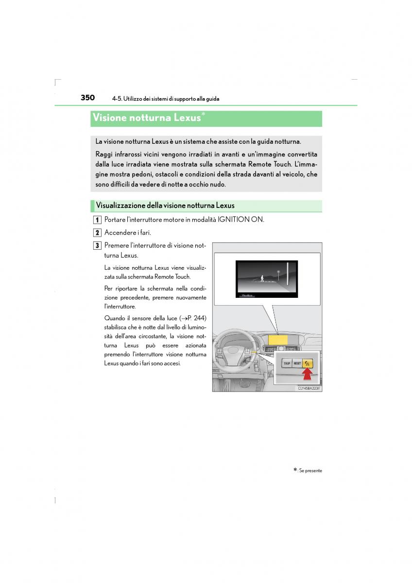 Lexus LS460 IV 4 manuale del proprietario / page 350