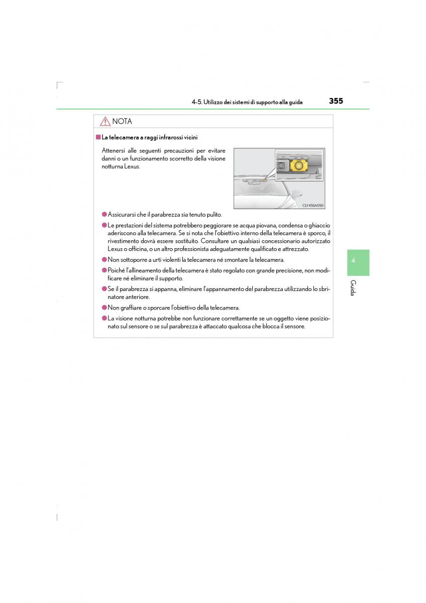 Lexus LS460 IV 4 manuale del proprietario / page 355