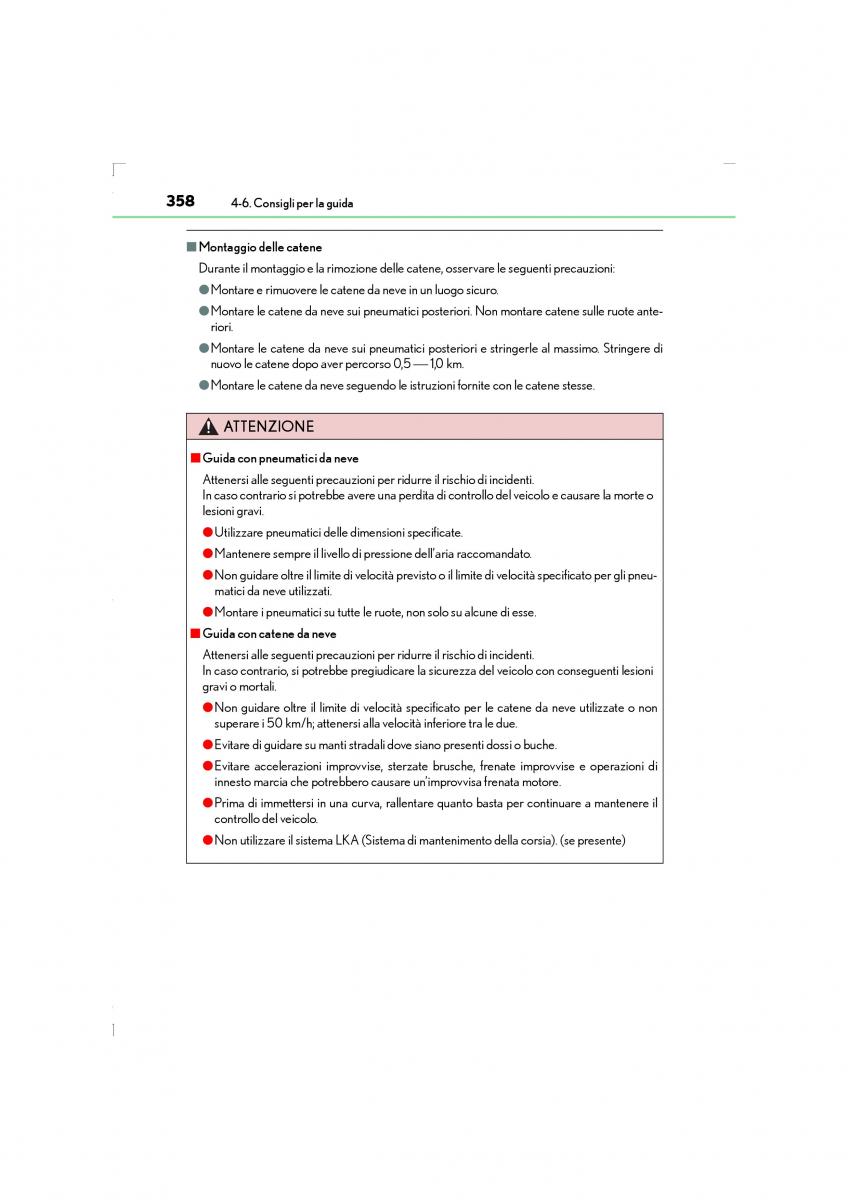 Lexus LS460 IV 4 manuale del proprietario / page 358