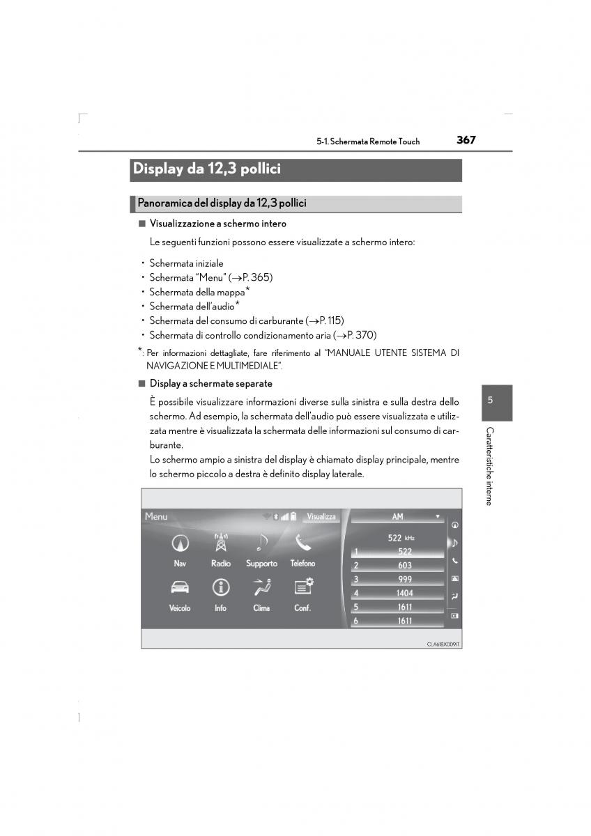 Lexus LS460 IV 4 manuale del proprietario / page 367