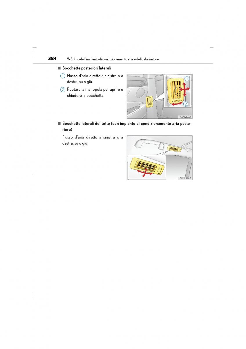 Lexus LS460 IV 4 manuale del proprietario / page 384