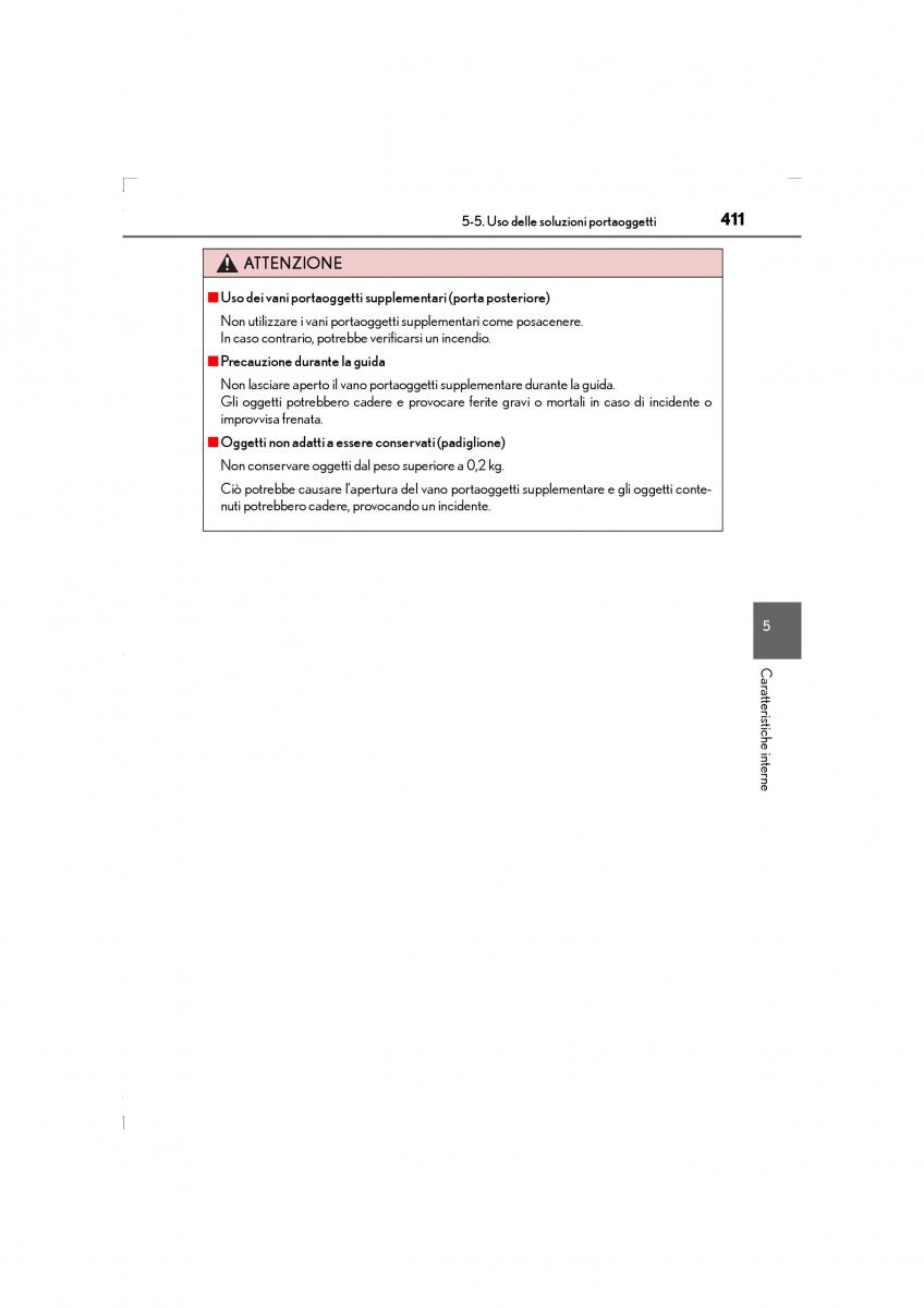 Lexus LS460 IV 4 manuale del proprietario / page 411