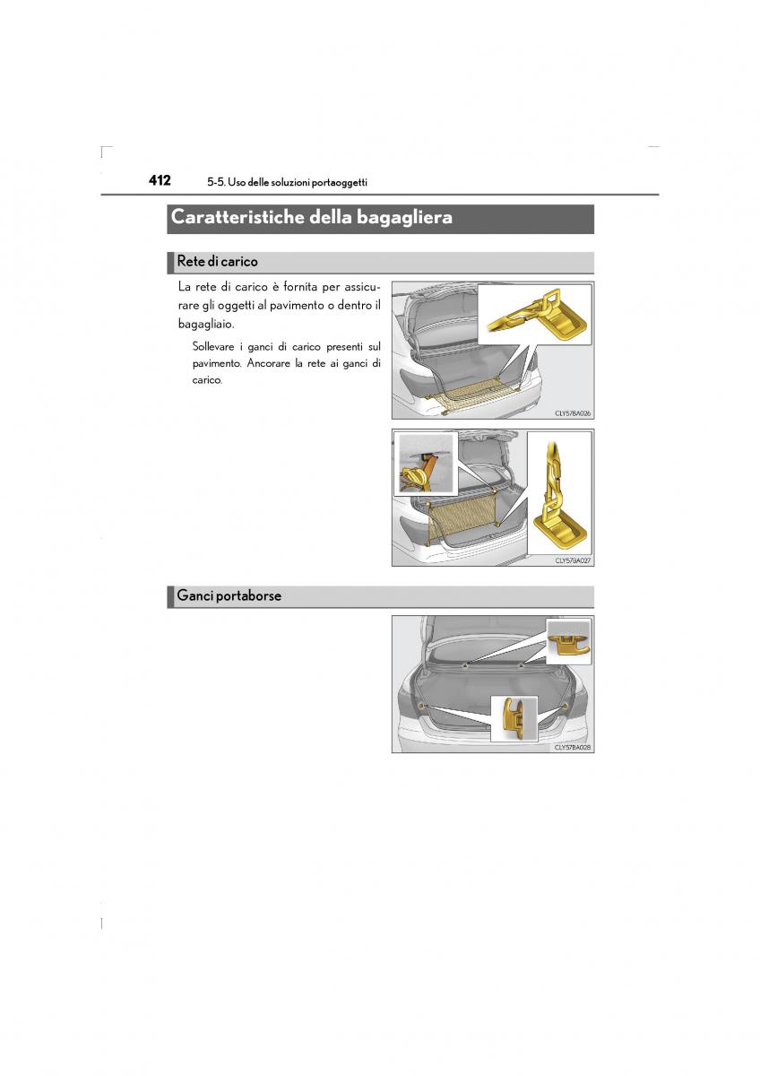 Lexus LS460 IV 4 manuale del proprietario / page 412