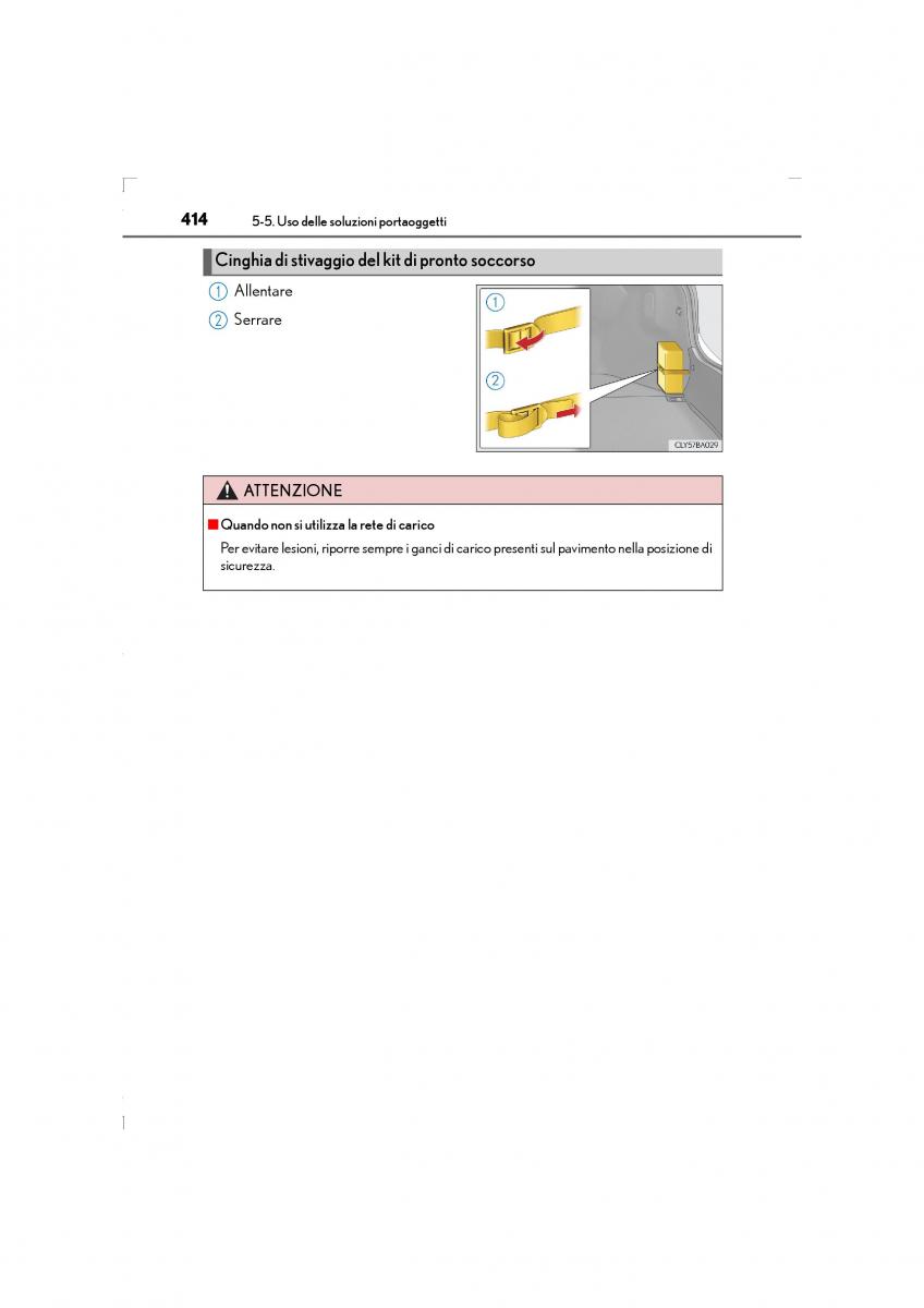 Lexus LS460 IV 4 manuale del proprietario / page 414