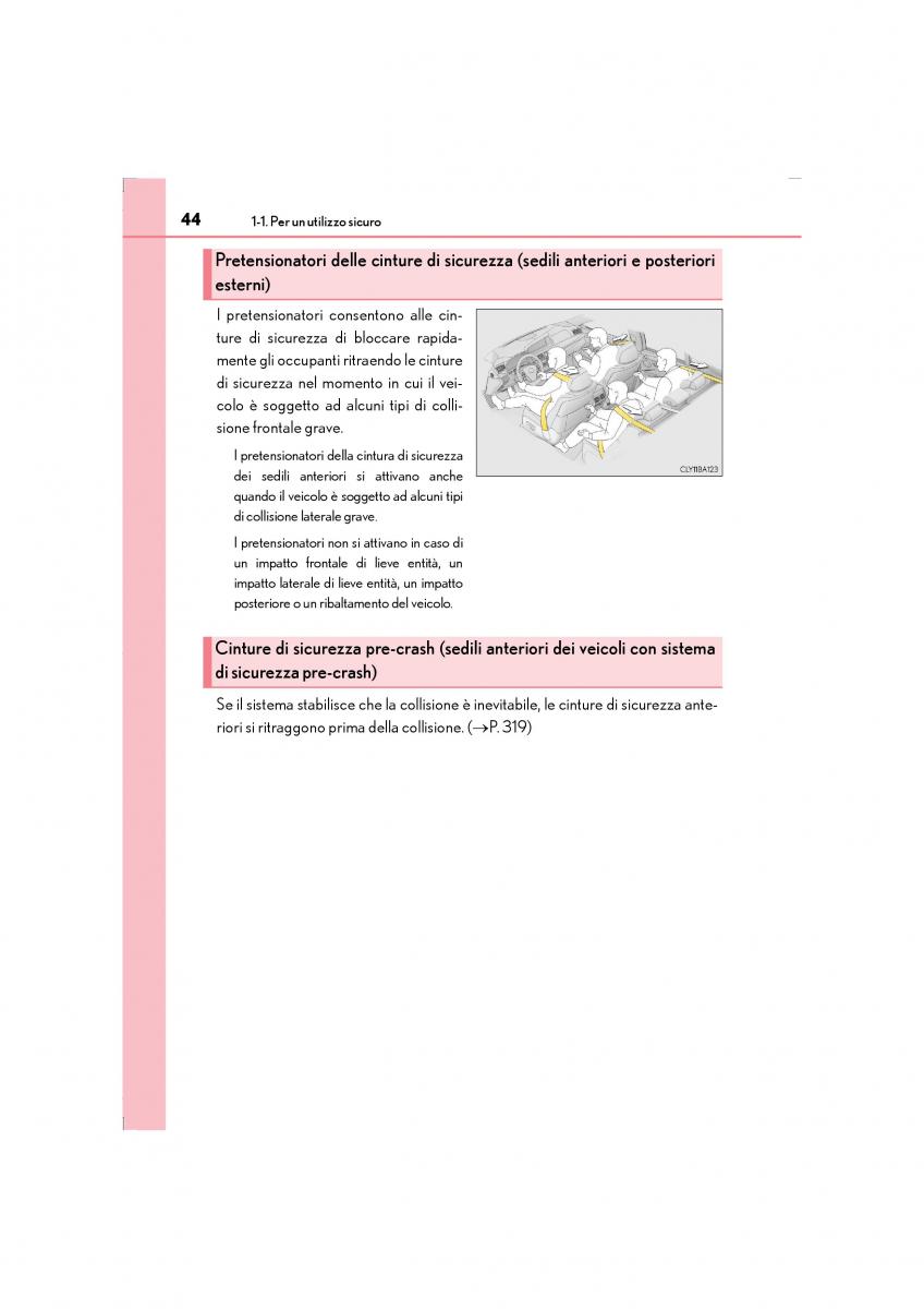 Lexus LS460 IV 4 manuale del proprietario / page 44