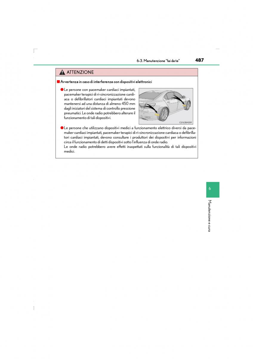 Lexus LS460 IV 4 manuale del proprietario / page 487