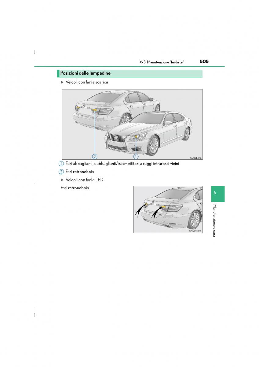 Lexus LS460 IV 4 manuale del proprietario / page 505