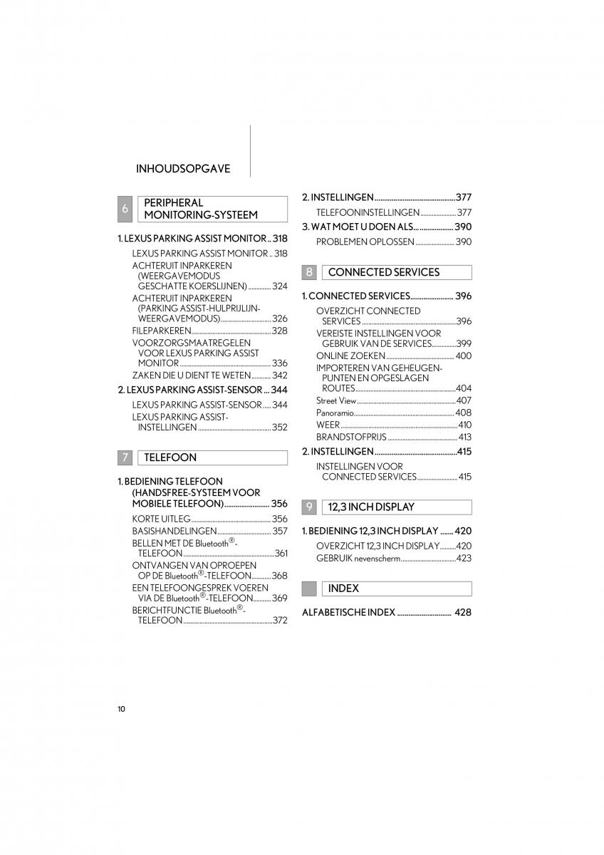 Lexus LS460 IV 4 handleiding / page 10