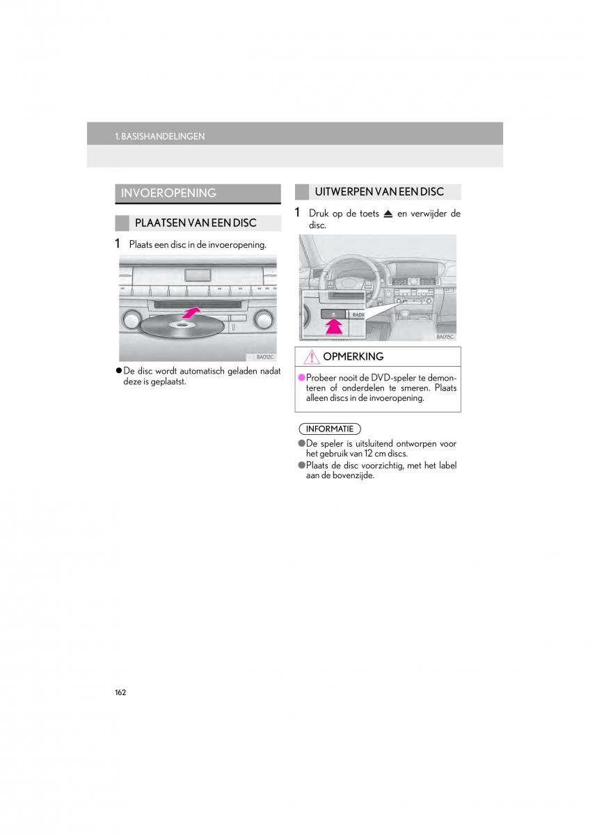 Lexus LS460 IV 4 handleiding / page 162