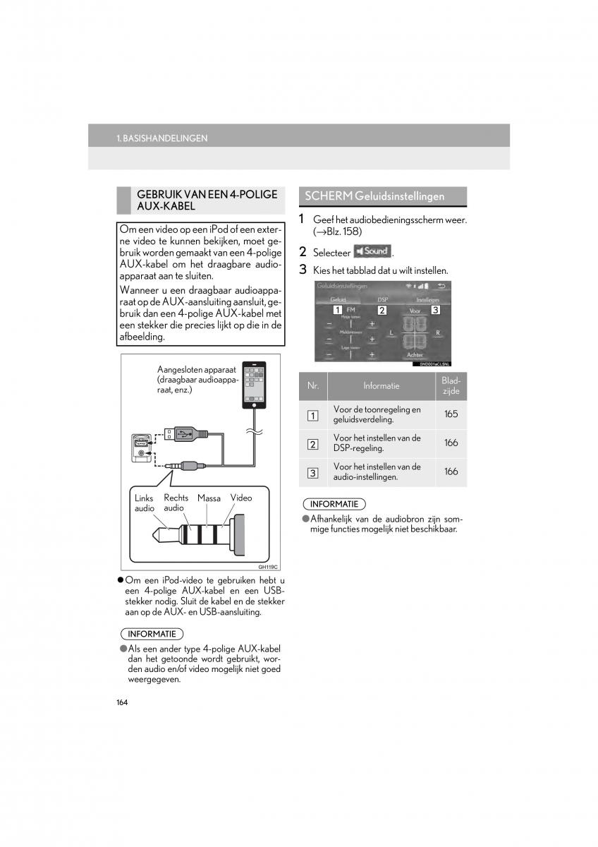 Lexus LS460 IV 4 handleiding / page 164