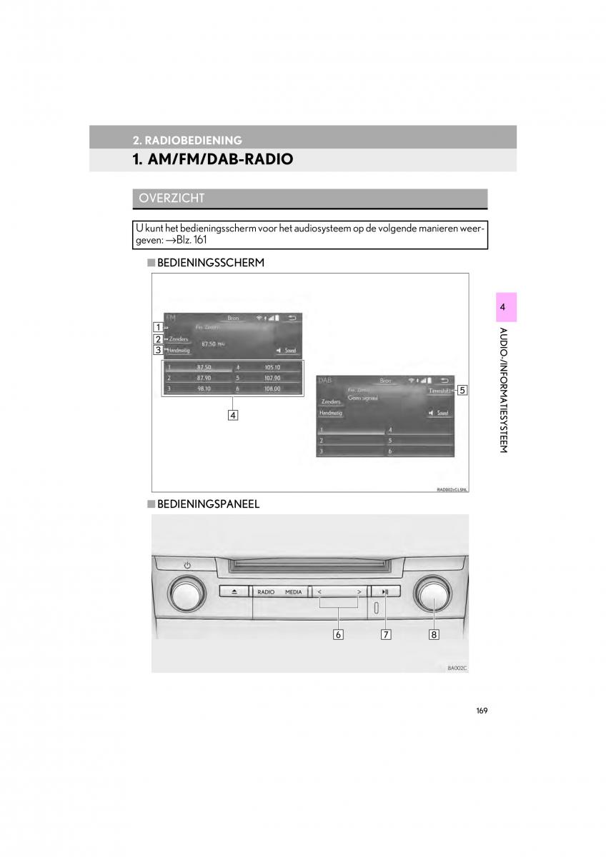 Lexus LS460 IV 4 handleiding / page 169