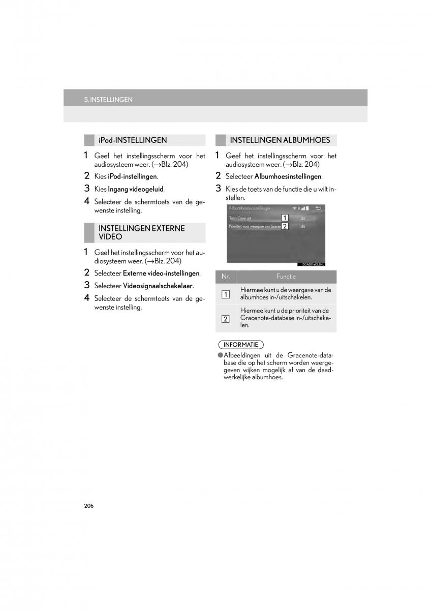 Lexus LS460 IV 4 handleiding / page 206