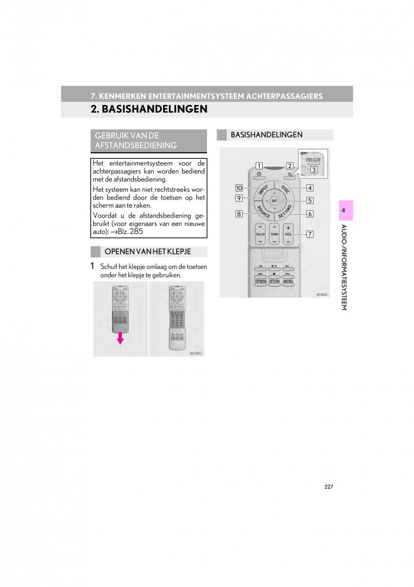 Lexus LS460 IV 4 handleiding / page 227