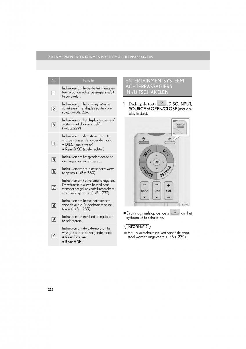 Lexus LS460 IV 4 handleiding / page 228