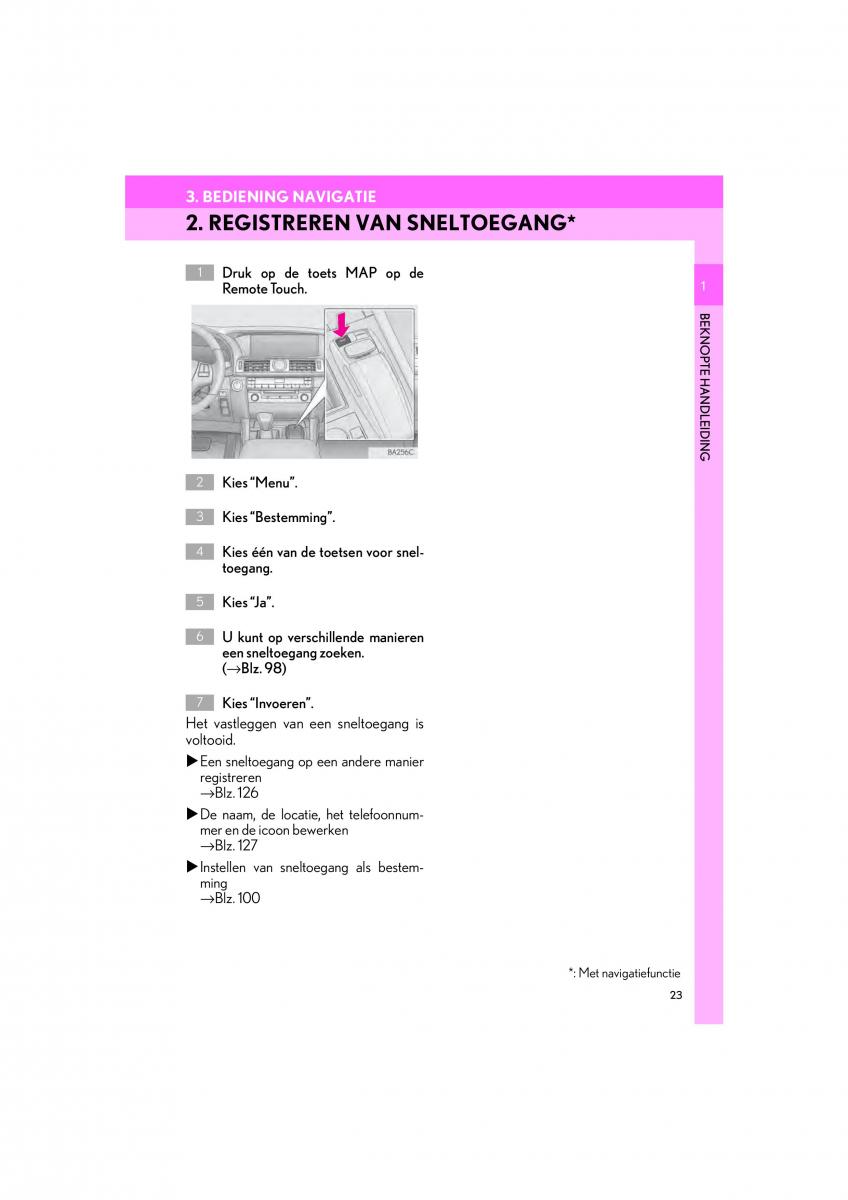 Lexus LS460 IV 4 handleiding / page 23