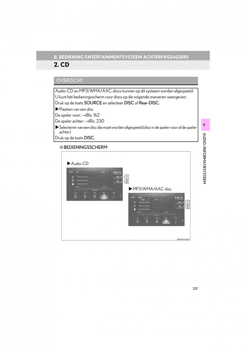 Lexus LS460 IV 4 handleiding / page 237