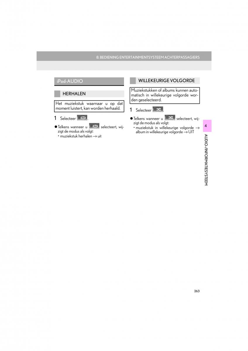 Lexus LS460 IV 4 handleiding / page 263