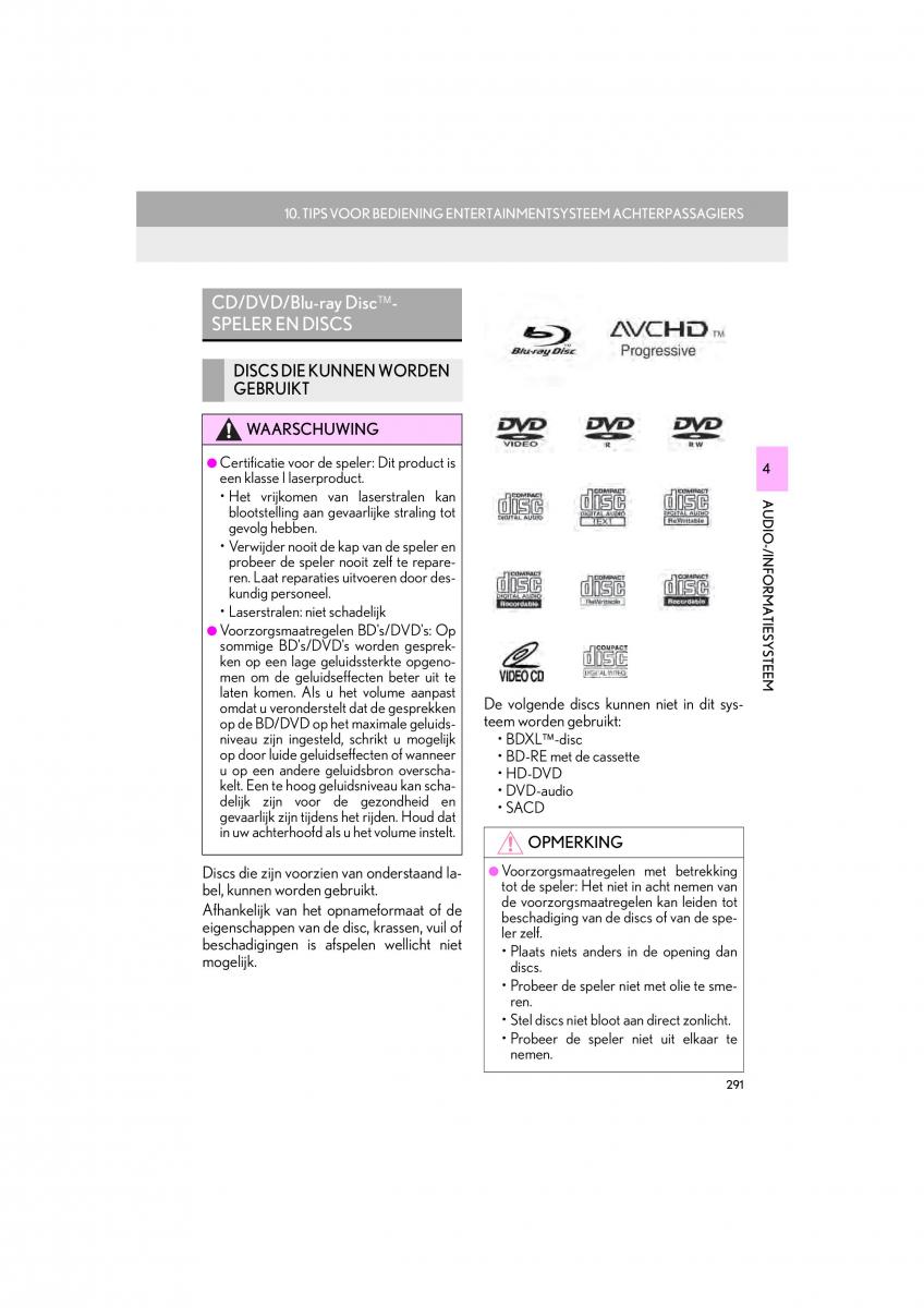 Lexus LS460 IV 4 handleiding / page 291