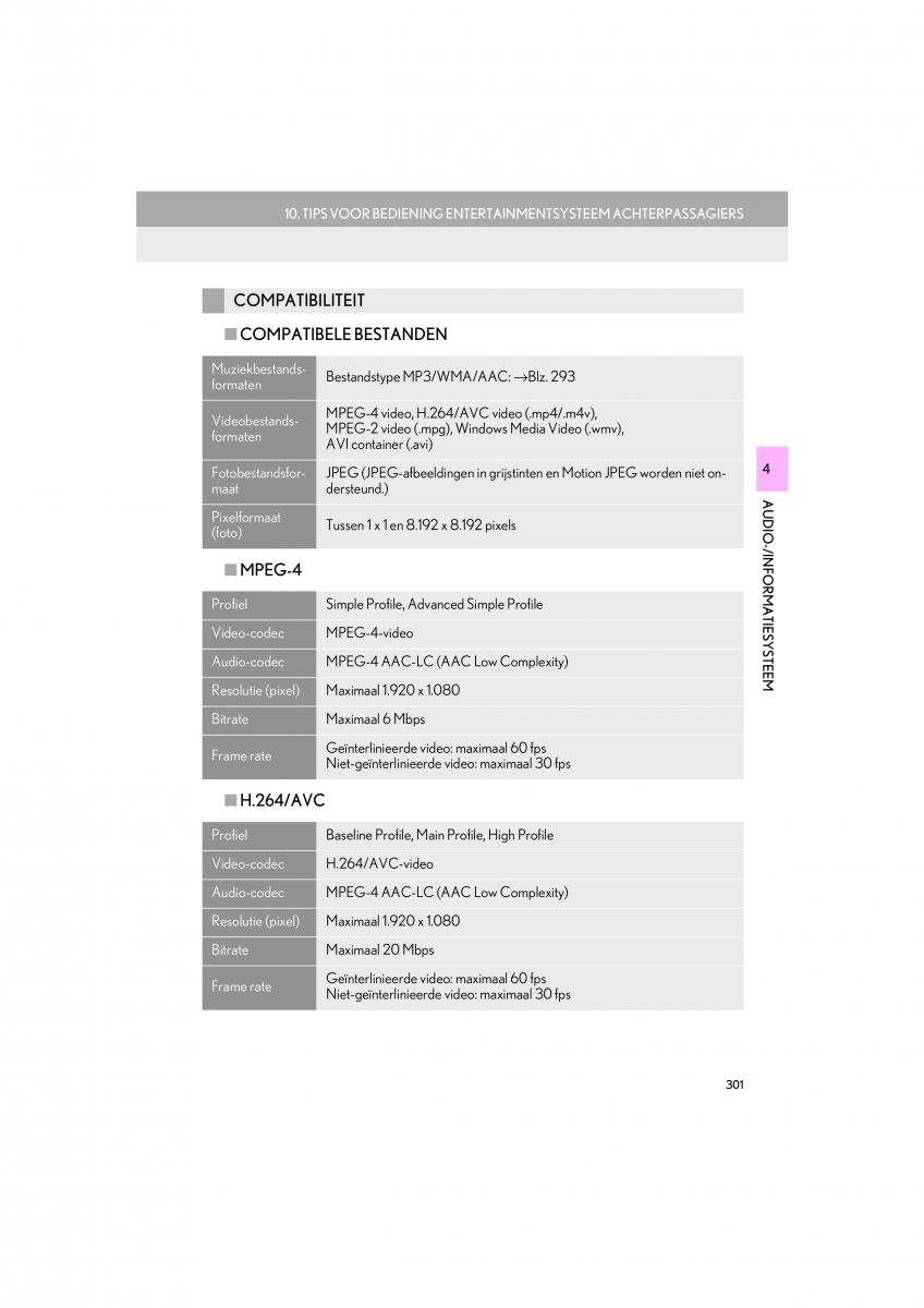 Lexus LS460 IV 4 handleiding / page 301