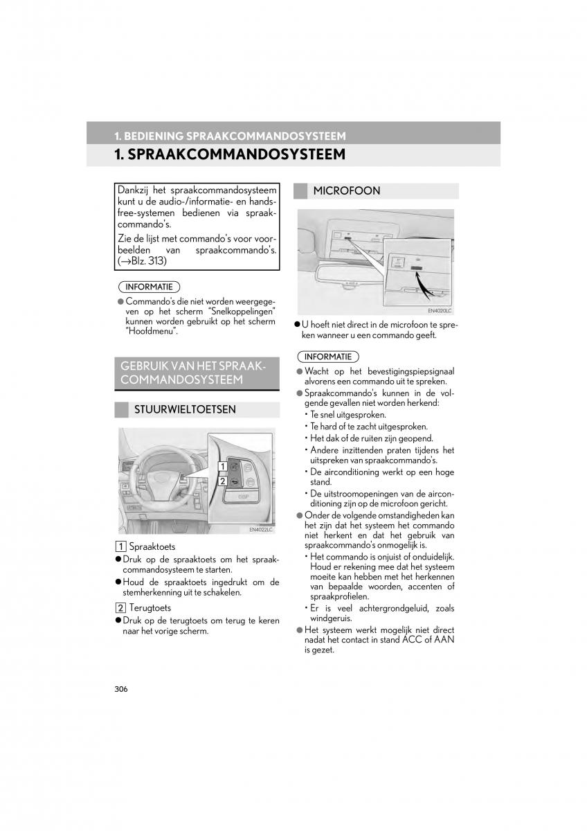 Lexus LS460 IV 4 handleiding / page 306