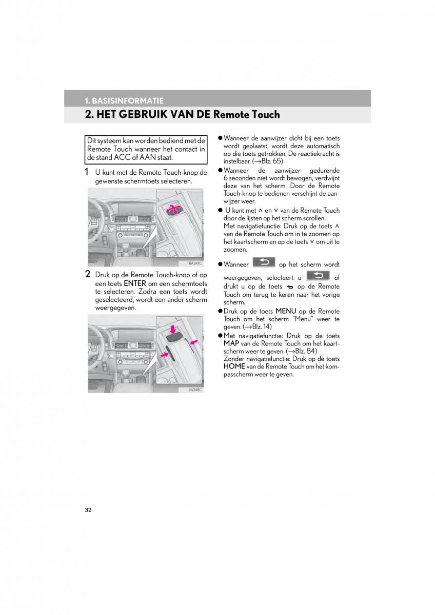 Lexus LS460 IV 4 handleiding / page 32