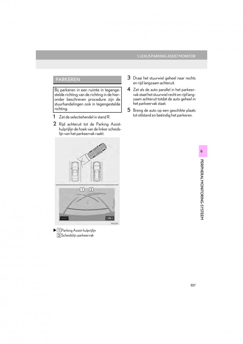 Lexus LS460 IV 4 handleiding / page 327