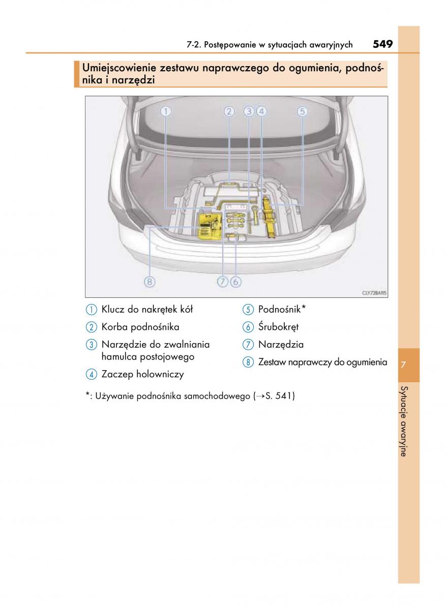 Lexus LS460 IV 4 instrukcja obslugi / page 549