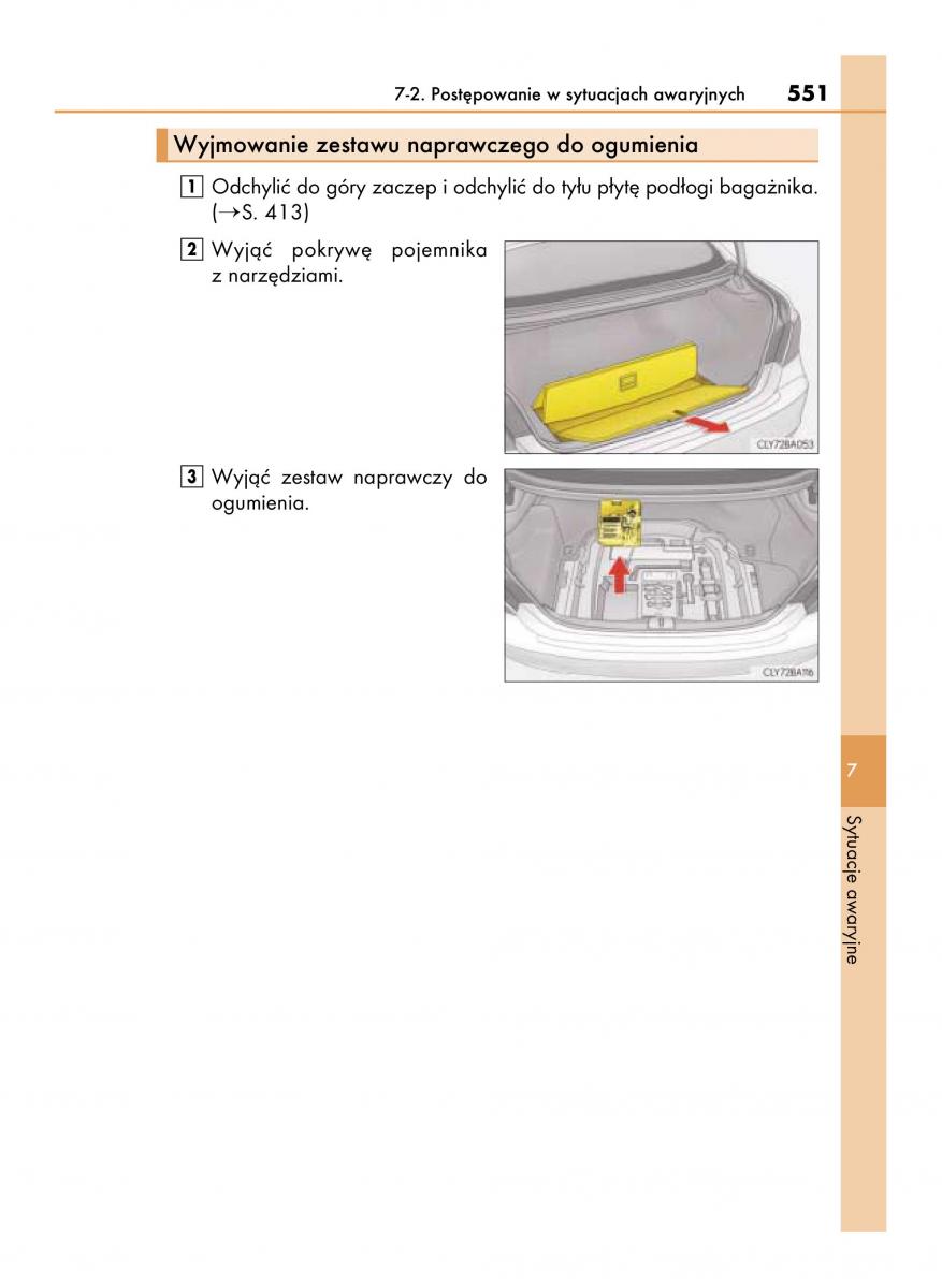 Lexus LS460 IV 4 instrukcja obslugi / page 551