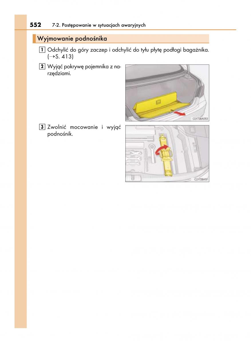 Lexus LS460 IV 4 instrukcja obslugi / page 552