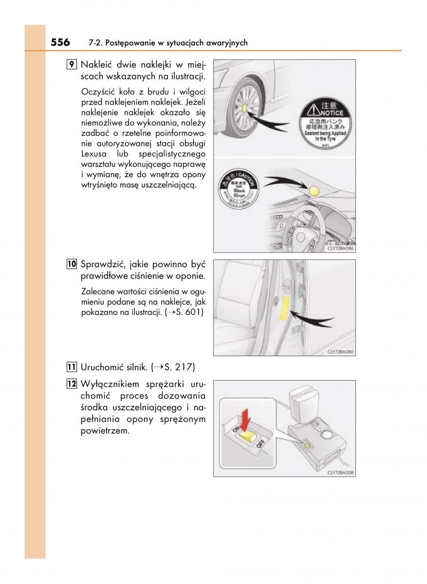 Lexus LS460 IV 4 instrukcja obslugi / page 556