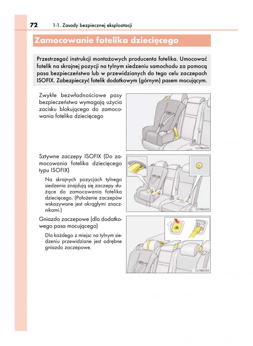 Lexus LS460 IV 4 instrukcja obslugi / page 72