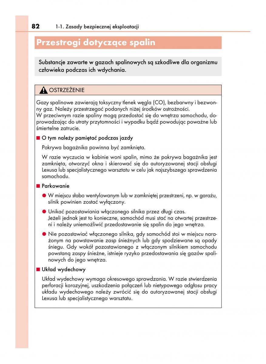 Lexus LS460 IV 4 instrukcja obslugi / page 82