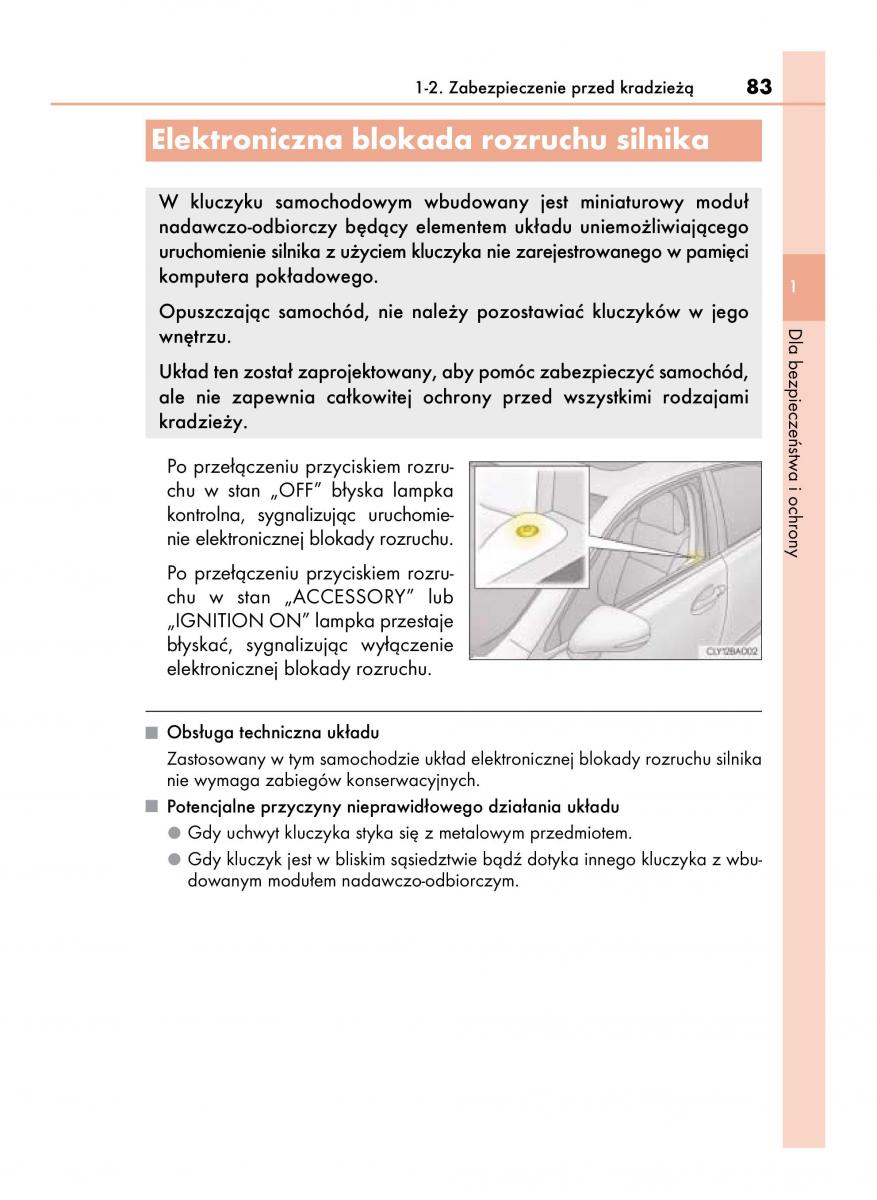 Lexus LS460 IV 4 instrukcja obslugi / page 83