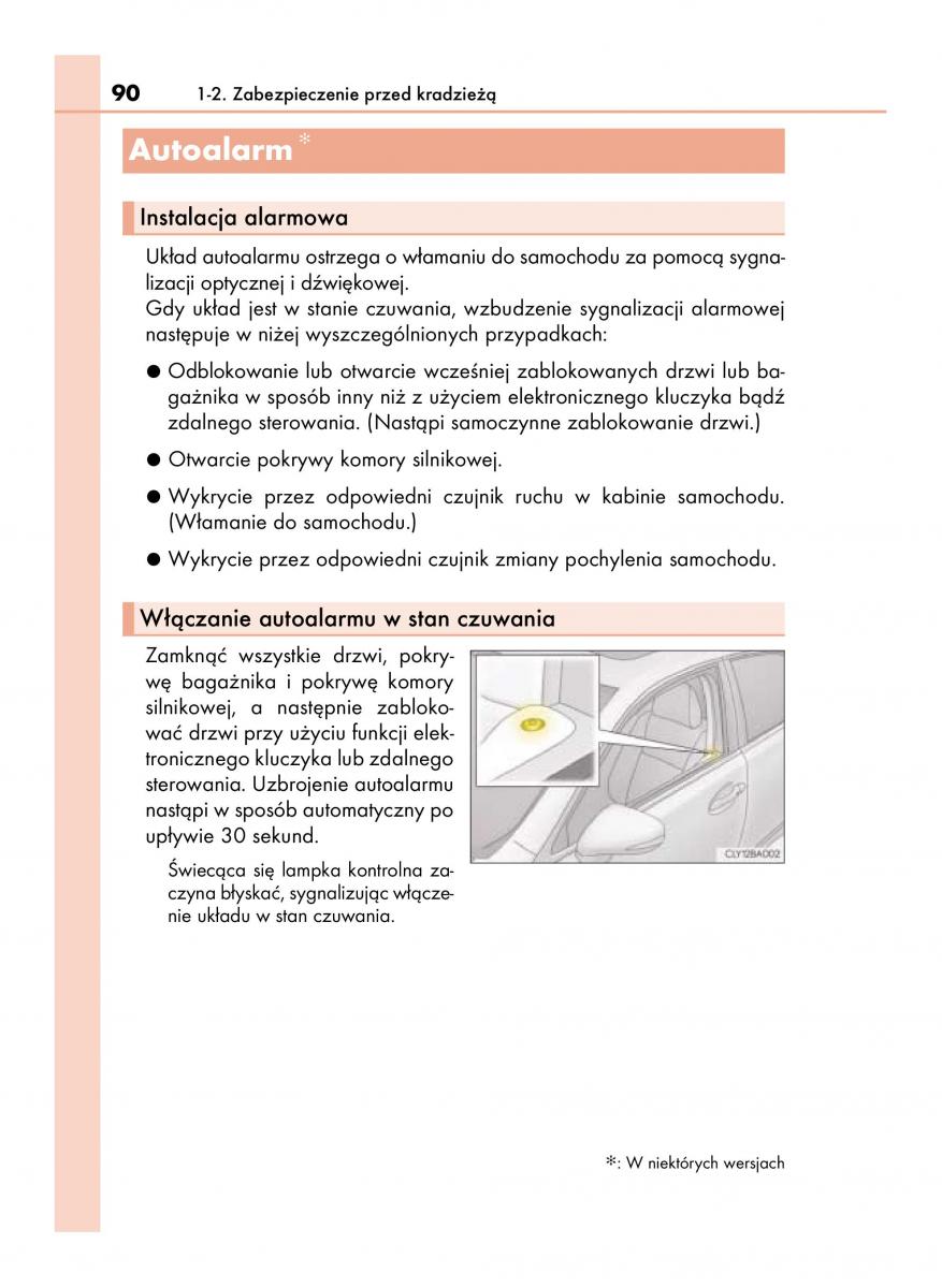 Lexus LS460 IV 4 instrukcja obslugi / page 90