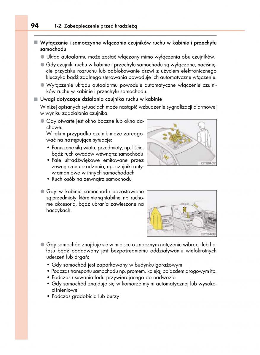 Lexus LS460 IV 4 instrukcja obslugi / page 94